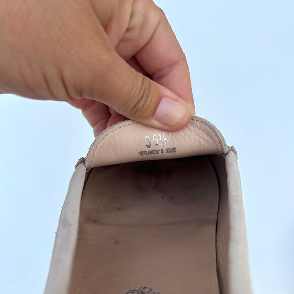 Tod’s Gommino Driving Shoes Moccasin Loafers Beige Box 35.5 Size 5.5 Tan Tods - Picture 11 of 14